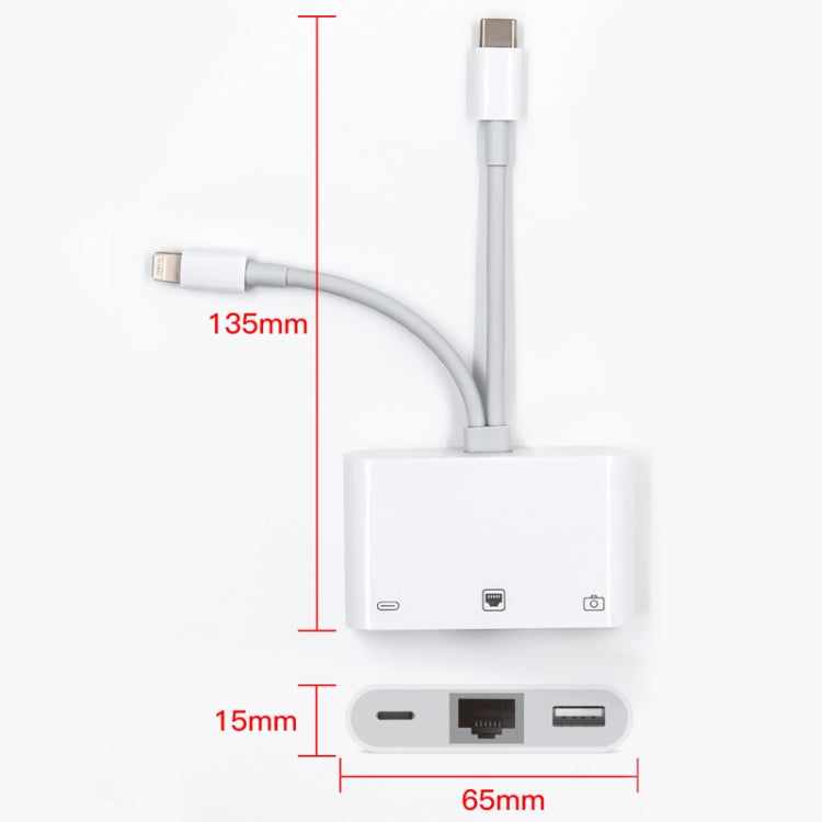 Adattatore 3 in 1 USB-C e RJ45 NK-107 Pro