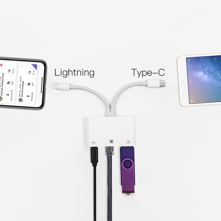 Adattatore 3 in 1 USB-C e RJ45 NK-107 Pro