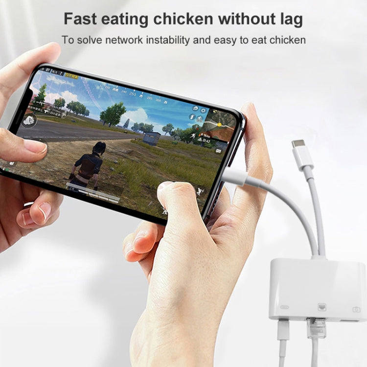 Adattatore 3 in 1 USB-C e RJ45 NK-107 Pro