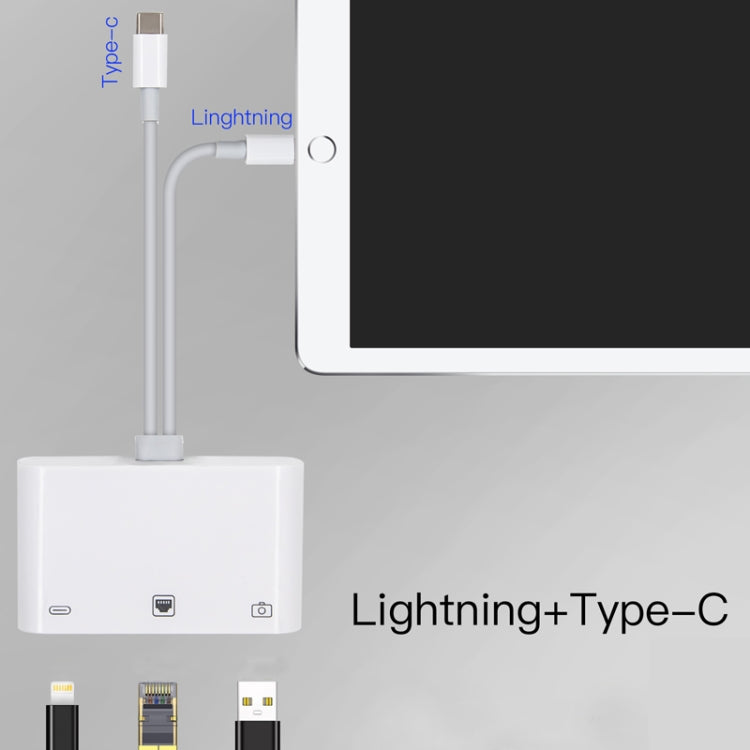 Adattatore 3 in 1 USB-C e RJ45 NK-107 Pro