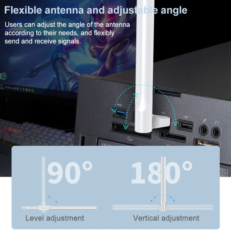 Adattatore di rete USB WiFi COMFAST CF-WU713N da 300 Mbps, CF-WU713N