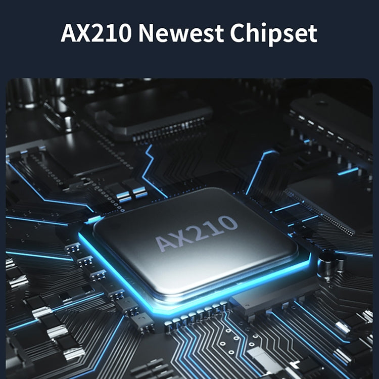 COMFAST CF-AX210 PLUS 5374Mbps Tri-band + Bluetooth 5.2 Scheda di rete Wireless WiFi6E PCI-E, CF-AX210 PLUS