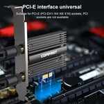 COMFAST CF-AX210 PRO 5374Mbps Tri-band + Bluetooth 5.2 Scheda di rete wireless WiFi6E PCI-E con dissipatore di calore, CF-AX210 PRO