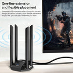 COMFAST CF-966AX Adattatore WiFi 6 wireless ad alta potenza Dual Band 1800Mbps USB3.0 a guida libera, CF-966AX