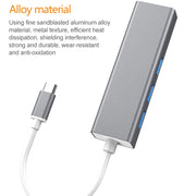 HUB convertitore adattatore da USB-C/Tipo-C a Fast Ethernet RJ45 e 3 x USB 3.0, Fast Ethernet