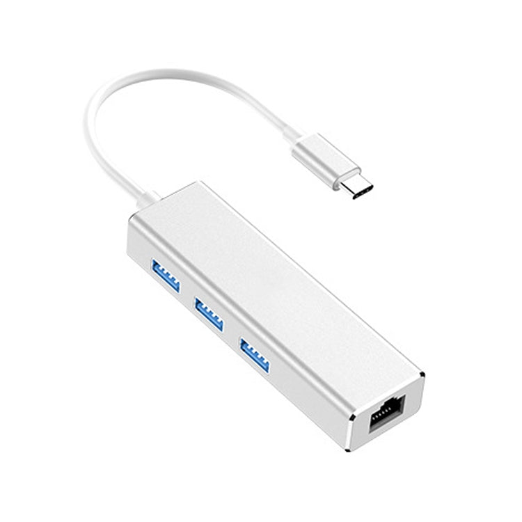 Adattatore USB-C a Gigabit Ethernet RJ45 e 3 USB 3.0