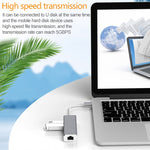 Adattatore USB-C a Gigabit Ethernet RJ45 e 3 USB 3.0