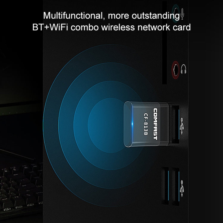 Adattatore di rete USB WiFi Bluetooth dual-band COMFAST CF-813B da 650 Mbps, CF-813B