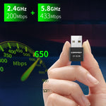 Adattatore di rete USB WiFi Bluetooth dual-band COMFAST CF-813B da 650 Mbps, CF-813B