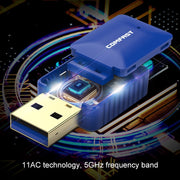 Ricevitore adattatore di rete USB WiFi Bluetooth dual-band COMFAST CF-726B da 650 Mbps, CF-726B