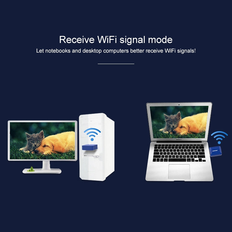 Ricevitore adattatore di rete USB WiFi Bluetooth dual-band COMFAST CF-726B da 650 Mbps, CF-726B