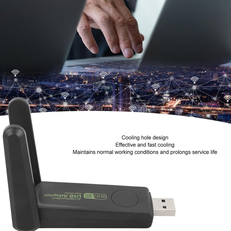 Scheda di rete wireless senza driver 1516 Scheda di rete USB per computer Gigabit Dual Band 5G 150Mbps, 150M
