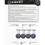 Kit NVR 4 canali con telecamera IP bullet 1MP IR 20 m