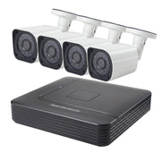 Kit NVR telecamera IP bullet A4B6 4 canali, supporto visione notturna/rilevamento movimento, distanza IR: 15 m, A4B6/Kit 720P 1.0MP, A4B6/Kit 960P 1.3MP, A4B6/Kit 1080P 2.0MP