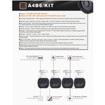 Kit NVR 4 canali con telecamere IP bullet 720P-1080P
