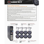 Kit NVR 8 canali con telecamere IP bullet 2.0MP IR 20m