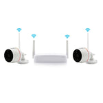 Kit Wi-Fi telecamera IP 4CH HD 1080P con visione notturna IR