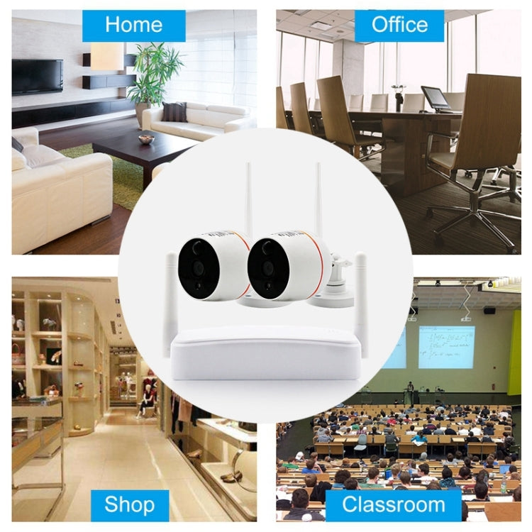 Kit Wi-Fi telecamera IP 4CH HD 1080P con visione notturna IR