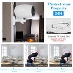 VESAFE VS-DC01 Telecamera IP Wifi Wireless Audio Bidirezionale HD 720P di Sicurezza, Supporta Visione Notturna e Rilevamento PIR e Scheda TF, Impermeabile IP54, VS-DC01