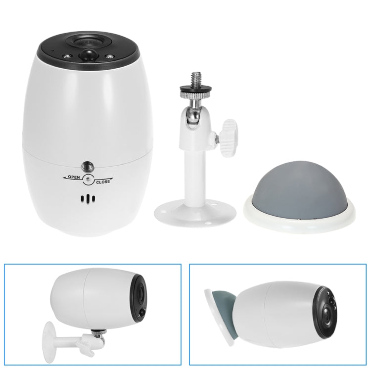 VESAFE VS-DC01 Telecamera IP Wifi Wireless Audio Bidirezionale HD 720P di Sicurezza, Supporta Visione Notturna e Rilevamento PIR e Scheda TF, Impermeabile IP54, VS-DC01