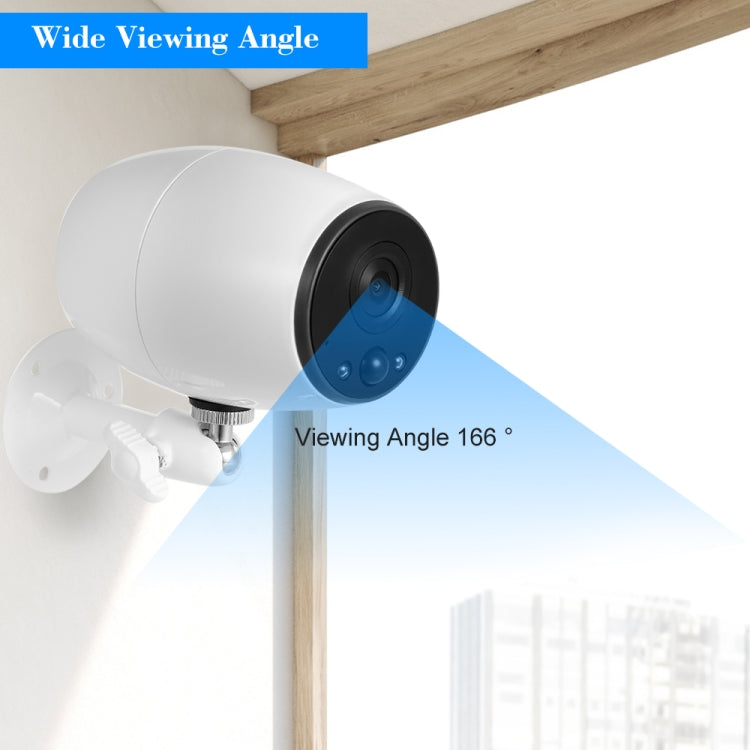 VESAFE VS-DC01 Telecamera IP Wifi Wireless Audio Bidirezionale HD 720P di Sicurezza, Supporta Visione Notturna e Rilevamento PIR e Scheda TF, Impermeabile IP54, VS-DC01