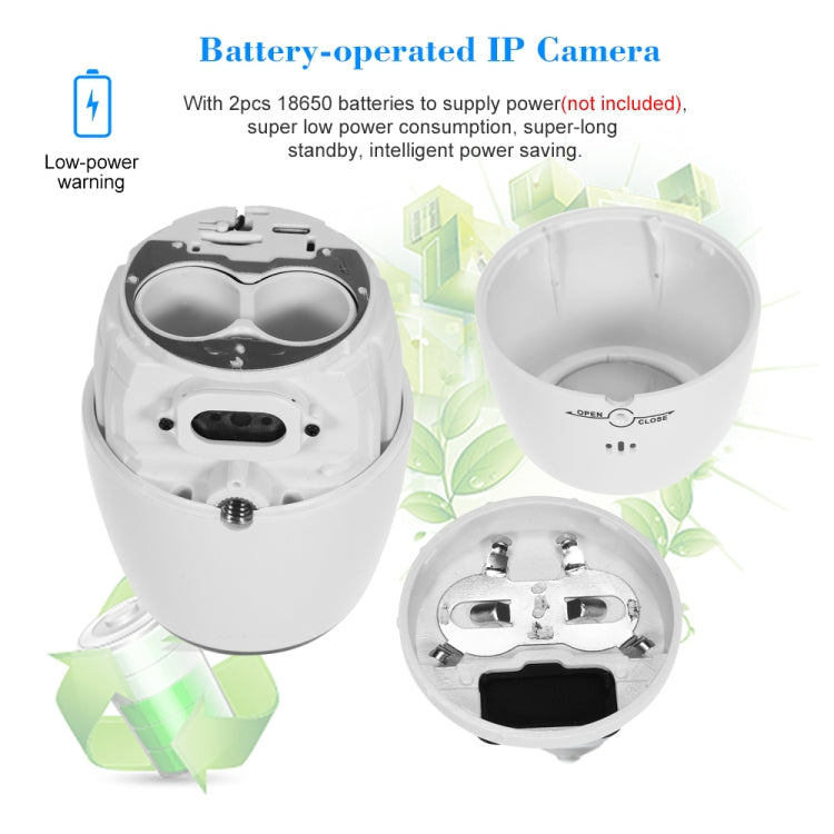 VESAFE VS-DC01 Telecamera IP Wifi Wireless Audio Bidirezionale HD 720P di Sicurezza, Supporta Visione Notturna e Rilevamento PIR e Scheda TF, Impermeabile IP54, VS-DC01