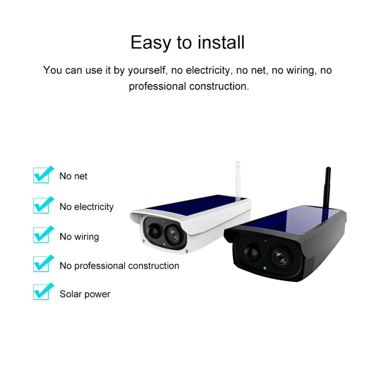 VESAFE VS-Y3 Telecamera IP solare HD 1080P per esterni