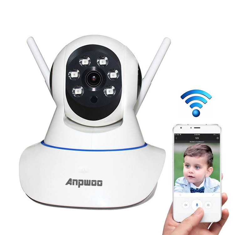 Telecamera IP WiFi Anpwoo AP001 1.0MP 720P HD, supporto rilevamento movimento/visione notturna, AP001