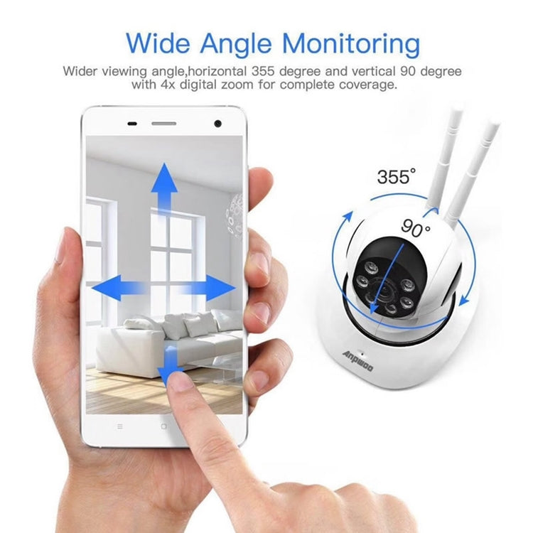 Telecamera IP WiFi Anpwoo AP001 1.0MP 720P HD, supporto rilevamento movimento/visione notturna, AP001