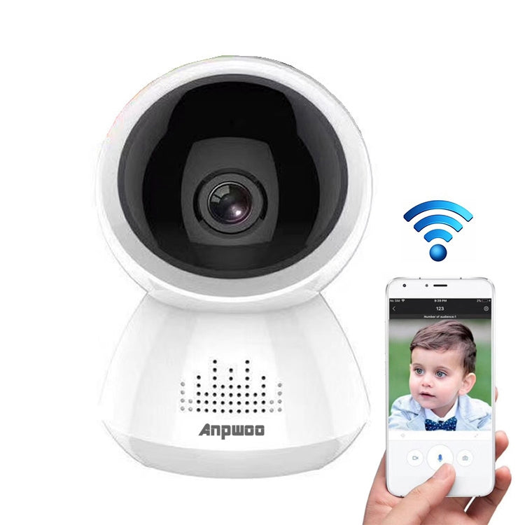 Anpwoo AP005 Telecamera IP WiFi HD CMOS da 2,0 MP 1080P da 1/2,7 pollici, supporta rilevamento del movimento/visione notturna, AP005