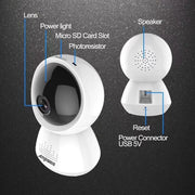 Anpwoo AP005 Telecamera IP WiFi HD CMOS da 2,0 MP 1080P da 1/2,7 pollici, supporta rilevamento del movimento/visione notturna, AP005