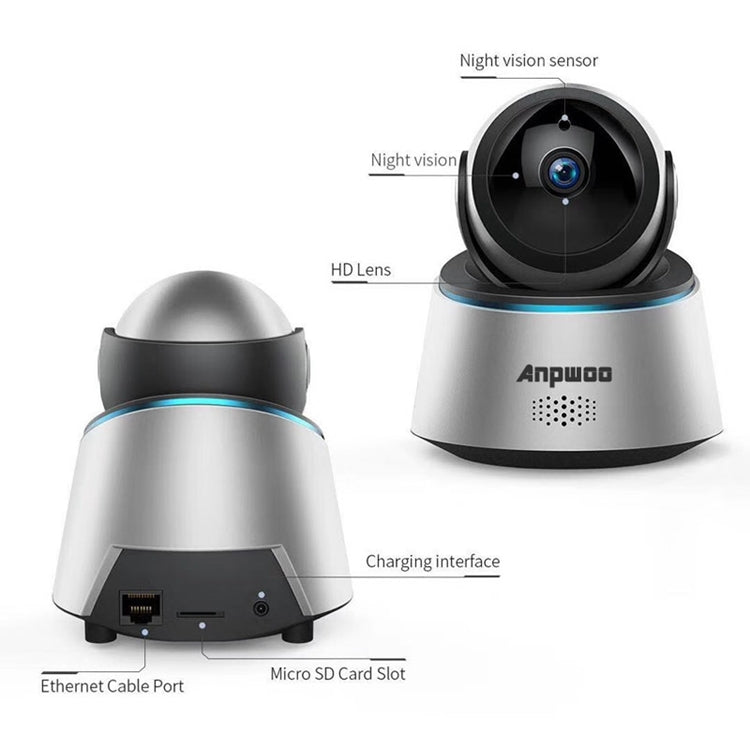 Telecamera IP WiFi Anpwoo Astronaut 2.0MP 1080P 1/3 pollici CMOS HD, supporto rilevamento movimento/visione notturna, Astronaut