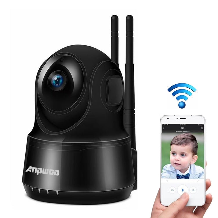 Telecamera IP WiFi Anpwoo Guardian 2.0MP 1080P 1/3 pollici CMOS HD, supporto rilevamento movimento/visione notturna, Guardian Black, Guardian White