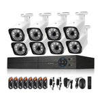 A8B3/Kit 2MP 8CH 1080P Sistema di telecamere di sicurezza CCTV AHD DVR Kit di sorveglianza, supporto visione notturna/rilevamento del movimento