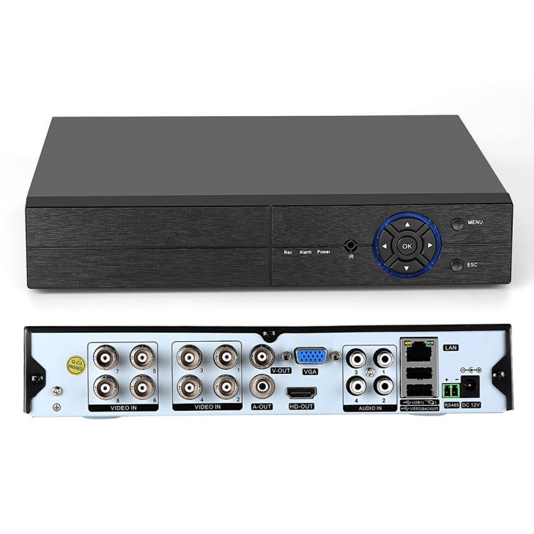 A8B3/Kit 2MP 8CH 1080P Sistema di telecamere di sicurezza CCTV AHD DVR Kit di sorveglianza, supporto visione notturna/rilevamento del movimento