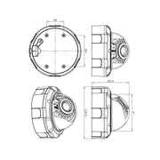 TV-537H5/IP Telecamera dome IP AF POE H.264++ 5MP Messa a fuoco automatica Zoom 4x Obiettivo 2,8-12MM Telecamere di sorveglianza, TV-537H5/IP