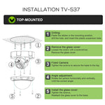 Telecamera dome IP 5MP con zoom 4x e messa a fuoco automatica