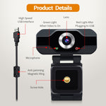 Webcam HD ESCAM PVR006 HD 1080P USB 2.0 con microfono per PC, PVR006