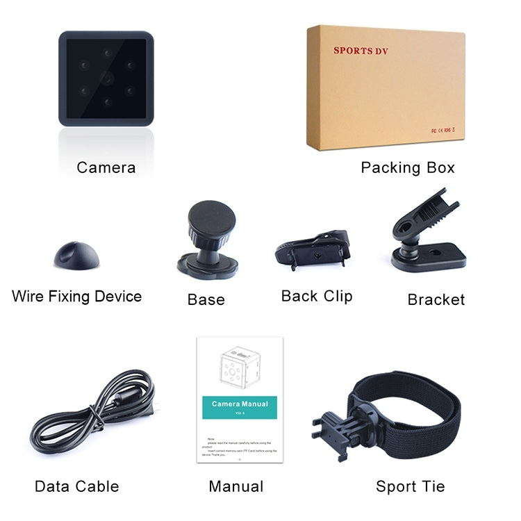 MD25 Telecamera sportiva wireless 1080P con visione notturna