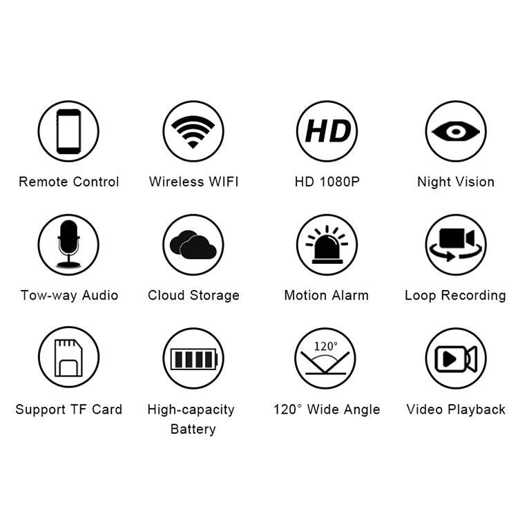 Telecamera WiFi 1080P con rilevamento movimento e interfono