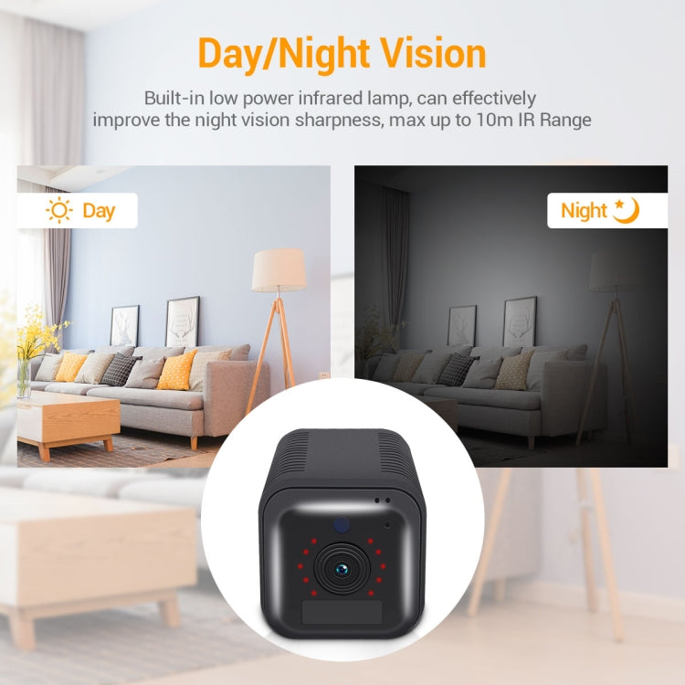 Telecamera IP WiFi ESCAM G18 1080P Full HD con batteria ricaricabile, supporto visione notturna/rilevamento movimento PIR/scheda TF/audio bidirezionale, G18