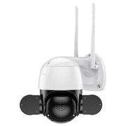 QX55 Telecamera IP wireless 2.4G impermeabile IP65 da 3,0 milioni di pixel, supporto rilevamento movimento, audio bidirezionale, visione notturna e scheda TF, presa EU, QX55
