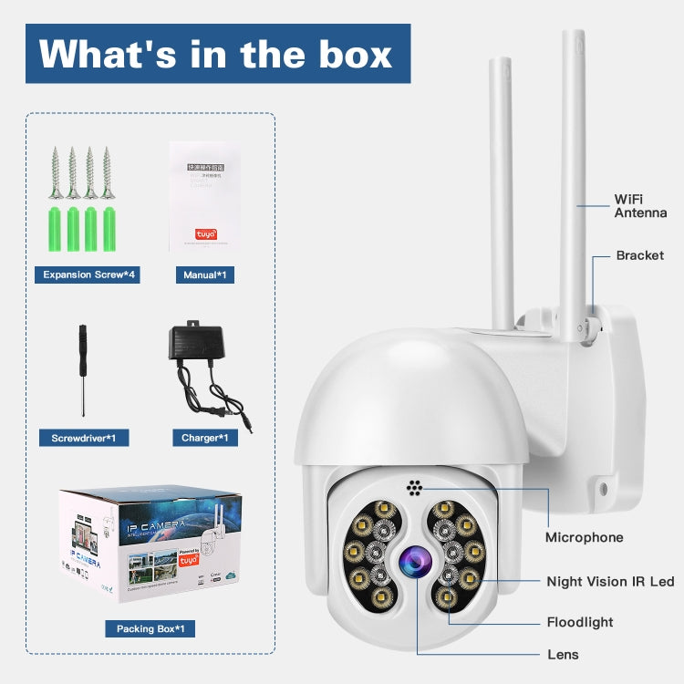 Telecamera IP wireless Tuya QX56 3 milioni di pixel IP66