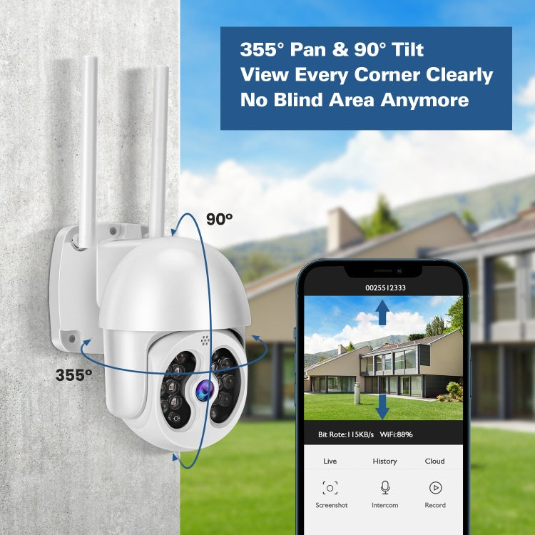 Telecamera IP wireless Tuya QX56 3MP impermeabile IP66