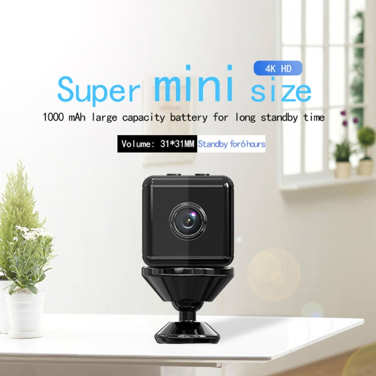 Mini telecamera di sorveglianza domestica wireless X6D 720P, supporto per visione notturna a infrarossi, rilevamento del movimento e scheda TF, 720P