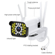 Difang DF-36Q Telecamera IP di sorveglianza HD per esterni, supporto citofono vocale e visione notturna e rilevamento di figure umane e scheda TF, WiFi + versione fissa HD, presa americana, WiFi + HD Fixed Version