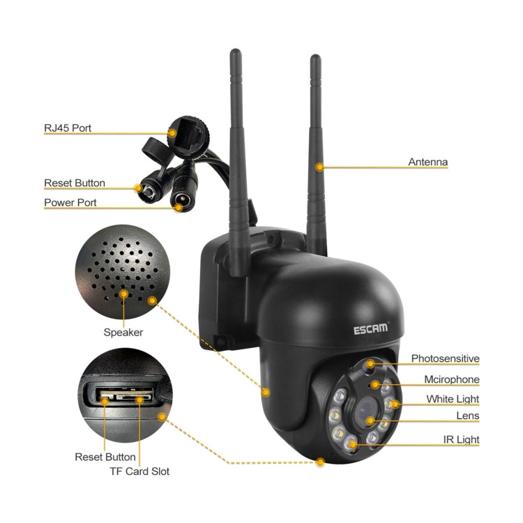 ESCAM WNK610 Telecamera IP Dome Wireless 3MP