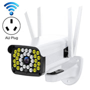 Difang DF-36Q Telecamera IP di sorveglianza HD per esterni, supporto citofono vocale e visione notturna e rilevamento di figure umane e scheda TF, WiFi + rotazione PTZ HD, presa americana, WiFi + HD PTZ Rotation