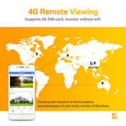 Telecamera IP ESCAM QF450 HD 1080P 4G AU ad alimentazione solare senza memoria, supporto audio bidirezionale e rilevamento del movimento PIR, visione notturna e scheda TF, without Memory