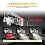 ESCAM QF450 HD 1080P 4G Versione UE Telecamera IP ad energia solare con memoria 64G, supporto audio bidirezionale e rilevamento del movimento PIR, visione notturna e scheda TF, with 64G Memory